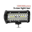 Practical 7'' 120W LED Work Light Bar Spot Offroad 4WD SUV Driving Lights