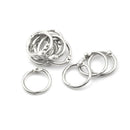 50 Pcs Staple Book Binder 20mm Outer Diameter Loose Leaf Ring Keychain ME