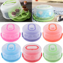 Plastic Cake Carrier Airtight Container For Cake, Cupcakes, Dessert Pink