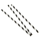 Paper Party Striped Straws Black/White I1I6