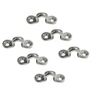 6 Set Marine Pad Eye Marine Kayaking Bimini Top Boat Rigging Loop Stainless