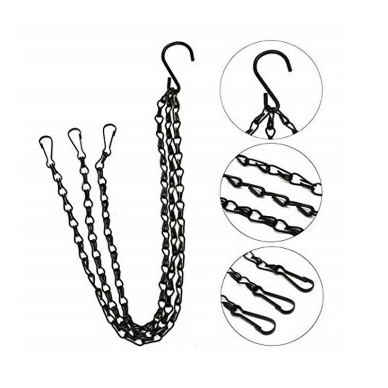 16Pcs/set Heavy Duty Flower Pot Basket Hanging Chains Hanger Hooks For Fence