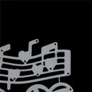 Music Heart Embossing Cutting Dies for Scrapbooking Decor Craft Card Making TO