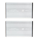 2pcs USB 2.0 2.5 Inch SATA Enclosure External Case for Laptop Hard Disk