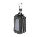Mens PU Leather Car Key Case Key Holder Key Organizer Wallet Black