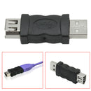 FireWire IEEE 1394 6-Pin Female to USB 2.0 Type A Male Adaptor Adapter C VGC