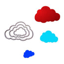 3pcs flaky clouds metal cutting dies stencil scrapbook album embossing craft BX