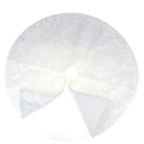 Xmas Christmas Tree Skirt Decor Plush Base Party White Snow Mat Cover Decor FT