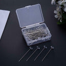 50pcs 8x53mm Rhinestone Head Pins DIY Sewing Dressmaking Fixing Needle Tool