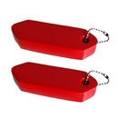 2Pcs Lightweight Floating Keychain Waterproof Foam Tube Marine Boat Key Chain