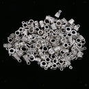 120PCS Mixed Tibetan Connectors Spacer Bail Beads Charms DIY Jewelry Findings
