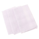 3pcs Men Soft Cotton Handkerchiefs White Pocket Square Comfy Hanky Kerchief