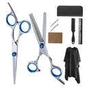 Pro 6" Thinning Shears Scissors Combs Hair Clips Hair Cutting Capes Set