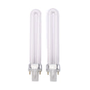 2pcs 9w uv lamp bulbs for nails lamps replacement gel nail dryer uv light bulbES