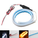 2x45cm DRL Flexible LED Strip Daytime Running Lights Tube Turn SignalLightLampR6