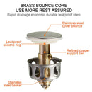 Universal Wash Basin Bounce Drain Filter Sink Drain Vanity Stopper Bathroom
