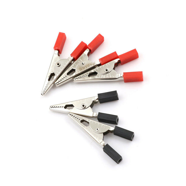 5Pcs 50mm Plastic Durable Handle Test Probe Metal Alligator Clips ATA Gw
