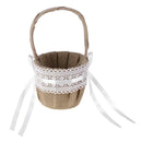 Handheld Girls Bride Flower Basket Wedding Ceremony Party Home Decor