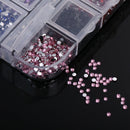 3600pcs Nail Art Rhinestones Decoration 1.5mm Round Glitters With Hard Case A