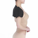 Self-heating Back Double Shoulder Brace Gym Sport Injury Protector Belt Pad