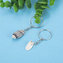 Set of 2 Handmade Seashell Keychain Natural Beach Sea Shell Pendant Key Ring AU