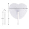 Set of 24 Handheld Fan Paper Folding Heart Shaped round fans for paper fans B9B4