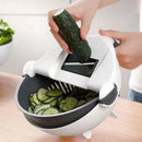 Multi-Function Manual Cutting Machine with Rotating Basket Rotating Vegetab