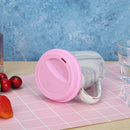 Wheel Shape Silicone Cup Lids Heat-resistant Dust-proof Bowl Cover (Pink)