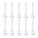 10pcs Clear Rain Drop Light Lamp Chandelier Crystal Pendant Glass Prisms 2x8cm