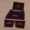 Popular 16pcs Silencer Inner Gate Slot Mats Cup Pad Fit for Jeep Renegade 18-20