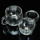 3 In 1 Set Clear Heat Resistant Tea Coffee Cup With Tea Infuser Filter Lid  E5I7