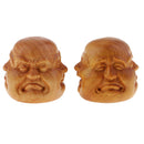 5pcs Wooden Erawan Buddha Head Statue