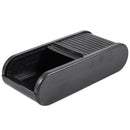 Black Plastic Pocket Telescopic Door Coins Case Car Storage Box Holder