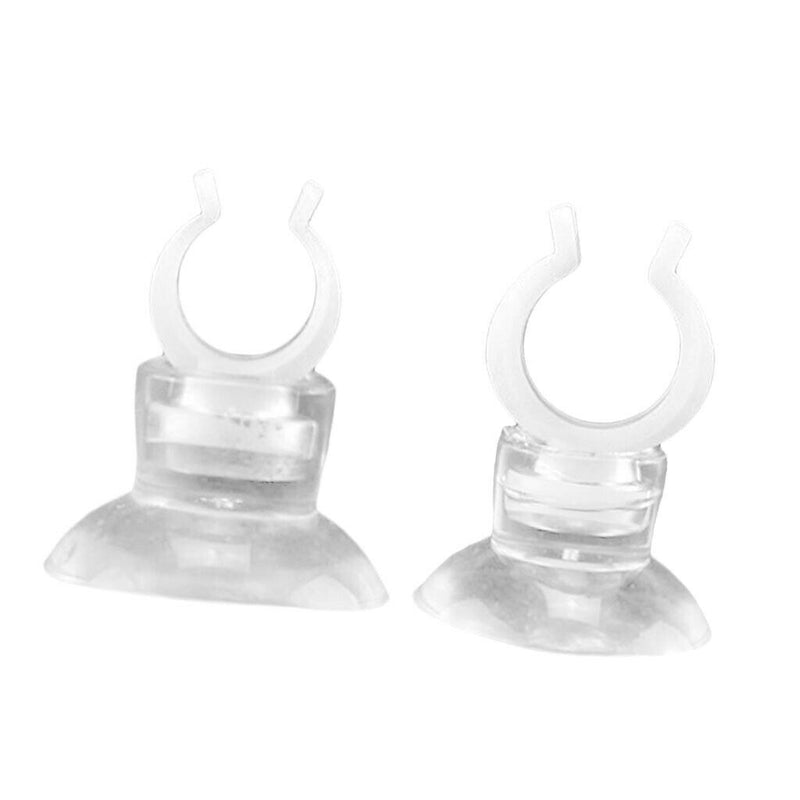 Pack of 20 Strong Self-adhesive Aquarium Suction Cup Clips Airline Tube Holders,