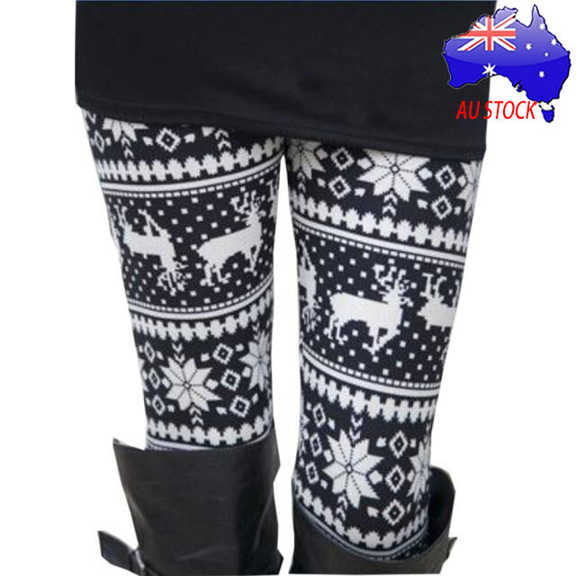 Women's Elasticity Skinny Tribal Printed Stretchy Ladies Casual Pants Leggings