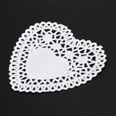 100x 4 inch White Love Heart Paper Lace Doilies doily For cardmaking scrapb M8Z5