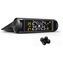 Car TPMS LCD Tire Pressure Monitor System w/4 External Sensor Battery Powered