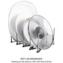 2 Pack Extendable Pot Lid Holders Multipurpose Steamer Rack Pans Glasses Ho U5C6