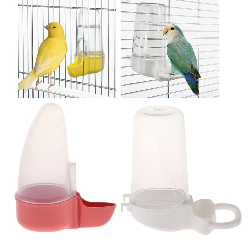 2 Pcs Parrot Feeder Water Drink Container Food Dispenser Cage Hanging Water