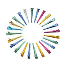 50pcs Colorful Single Prong Alligator Hair Clips Aluminum Flat Hairpins