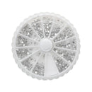 3600pcs Wheel Mixed Nail Art Tips Glitters Rhinestones Slice Decoration Man F3D7