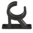 Black Nylon Boat Hook Clamp Holder Bracket Clip Durability 85x85mm Universal for