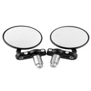 Motorcycle CNC Aluminum Rotate Round 7/8" Handle Bar End Side Rearview Mirrors X