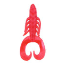 4pcs Soft Worm Fishing Lure Baits Simulation Fishing Tackle (Red)