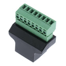 Replacement Ethernet RJ45 Female to Screw Terminal 8 Pin Digital DVR Adapter