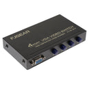 4 Ports VGA Button Manual Switch Box 4 In 1 Out for Projector TV Monitor