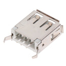 100 Pcs USB Female Type-A Straight Angle Plug Jack Socket Connector