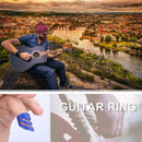 Guitar Ring Finger Guard Guitar Ring Fingertip Guitar Accessory (M  Blue) A