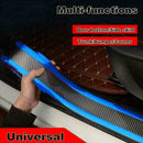 3CM*1M Car Carbon Fiber Blue Edge Guard Strip Door Protector&Accessories Si X3J7