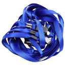 5 Pieces Clip Metal Blue Lanyard Neck Strap for Card Holder H1K4